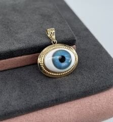 14 AYAR ALTIN GÖZ KOLYE UCU